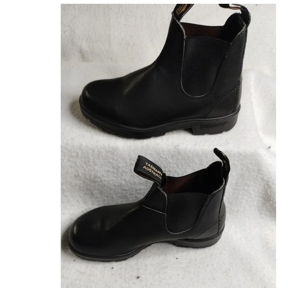 NEW‎ Blundstone 510 Black Leather Chelsea Boots Women's 6.5 AU 3.5 Elastic Side